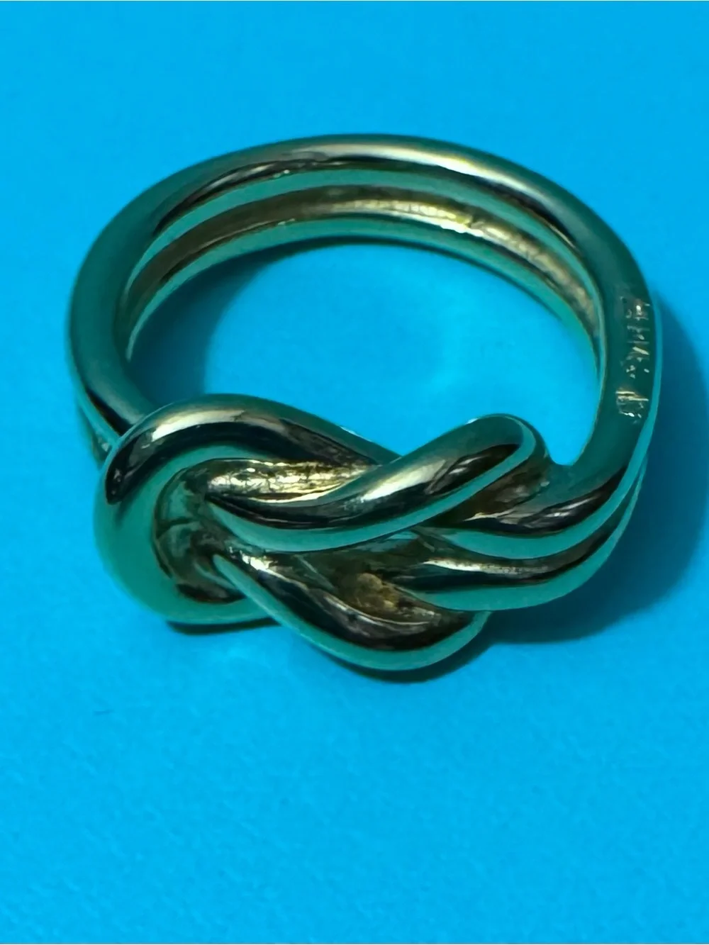 Hermes Gold Knot Scarf Ring - Women Jewelry